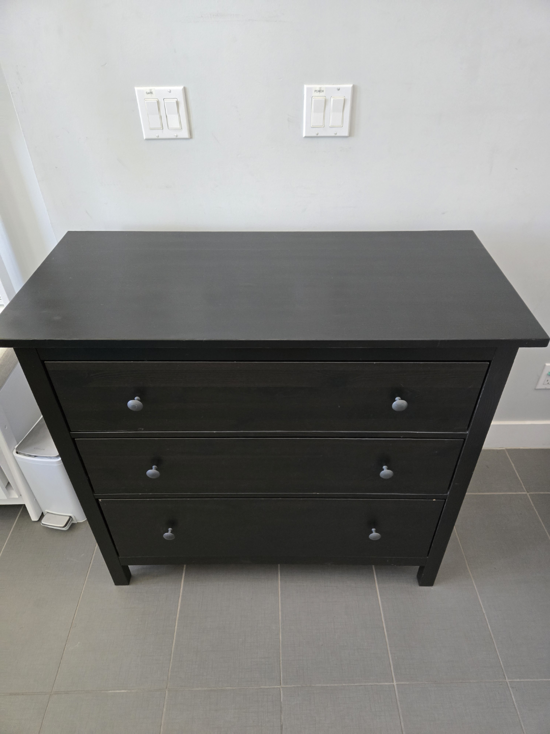 IKEA Hemnes 3-Drawer Dresser - Black-Brown - photo 2