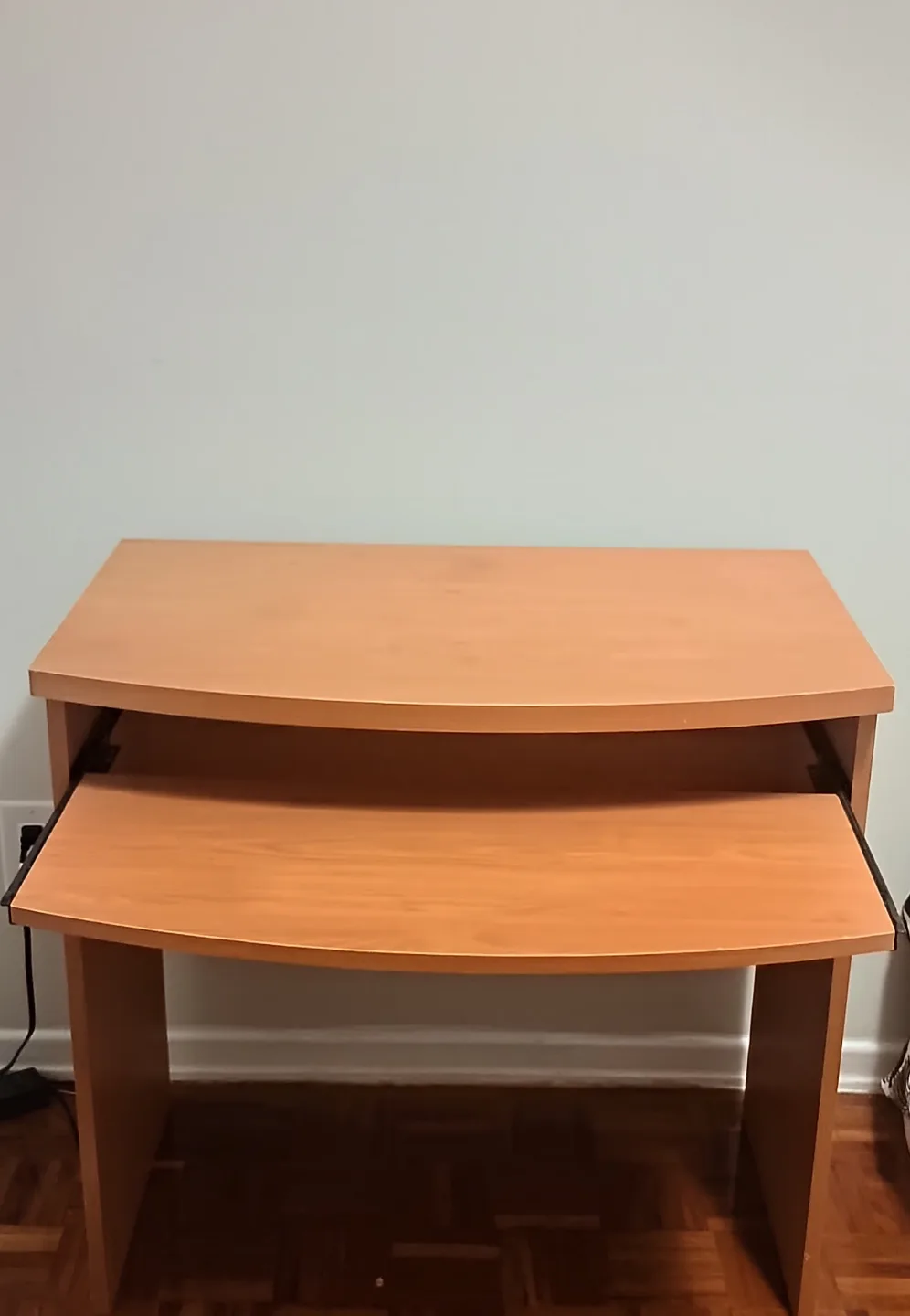Wooden Computer Desk with Keyboard Tray thumbnail