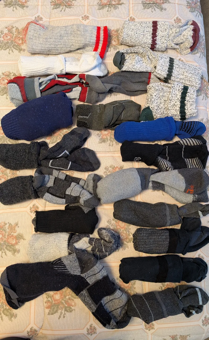 Bulk Lot of Used Socks (Mostly winter)