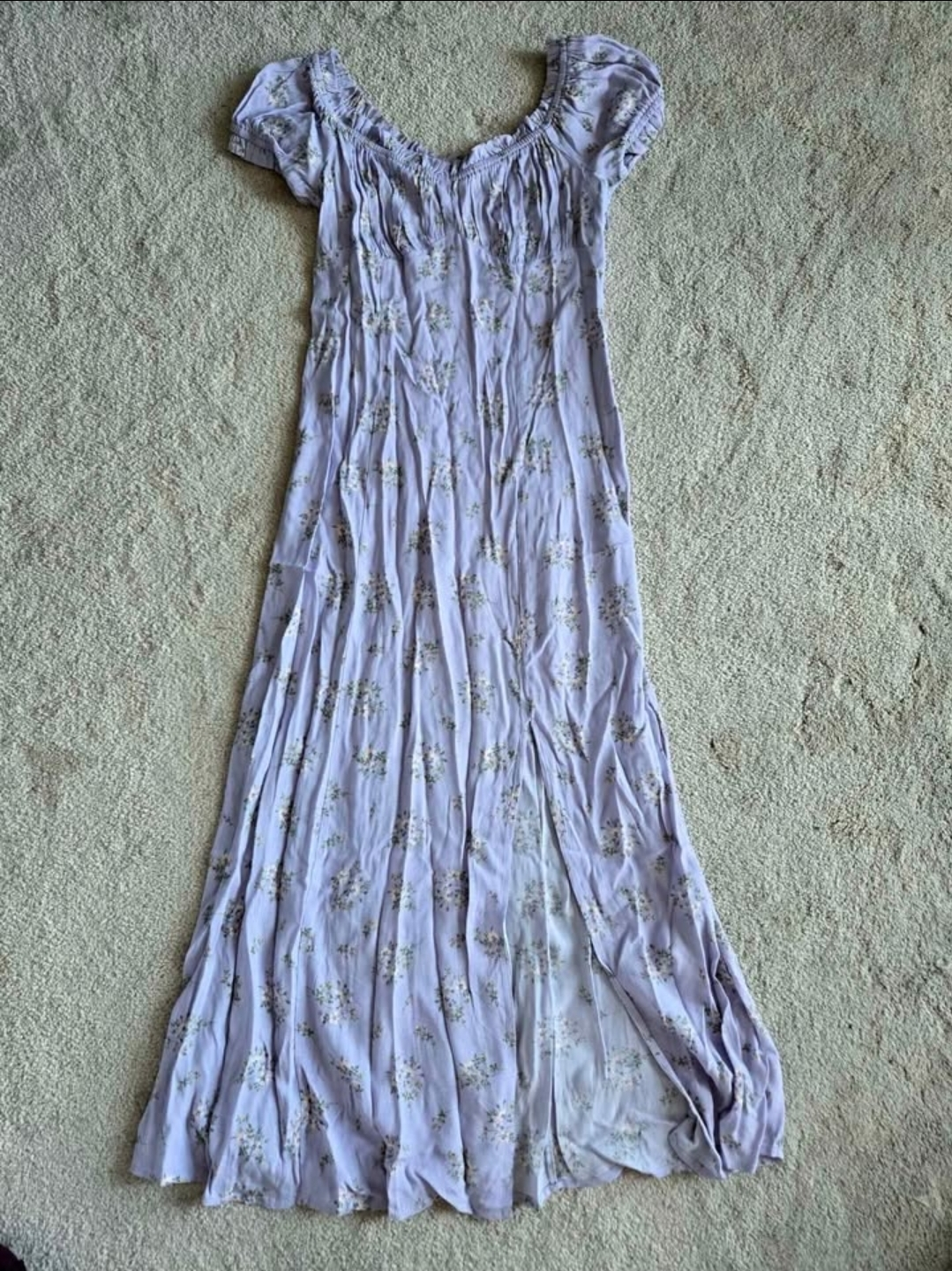 Lavender Floral Maxi Dress - photo 4
