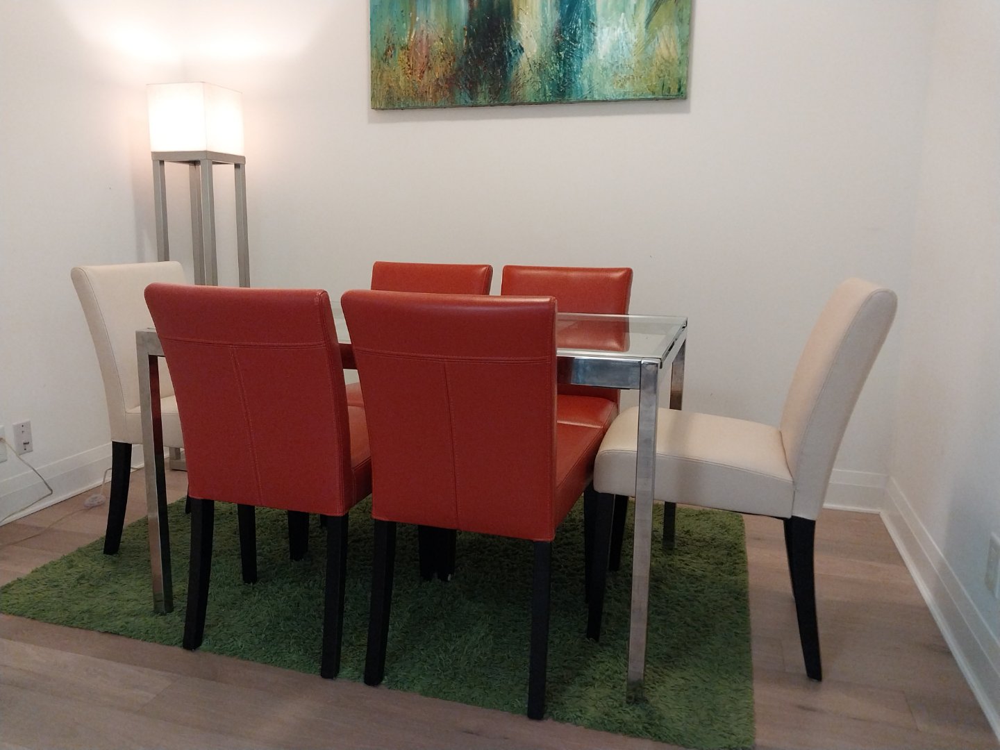 Crate and Barrel leather chairs