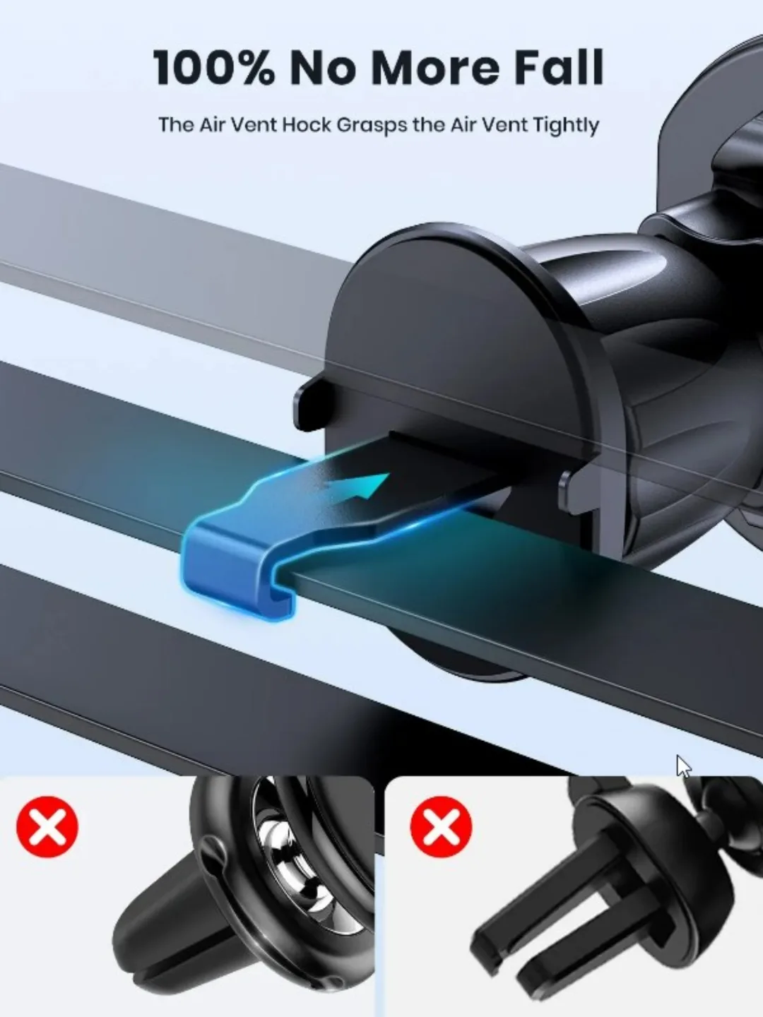 Magnetic Car Phone Mount Holder Air Vent image indicator(4)