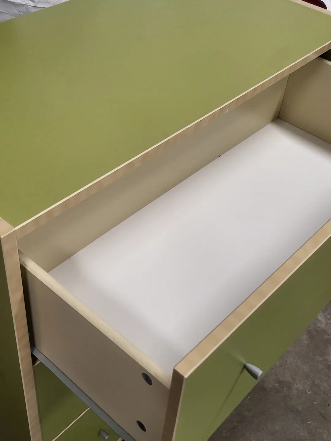 Three-Drawer Dresser - Olive Green