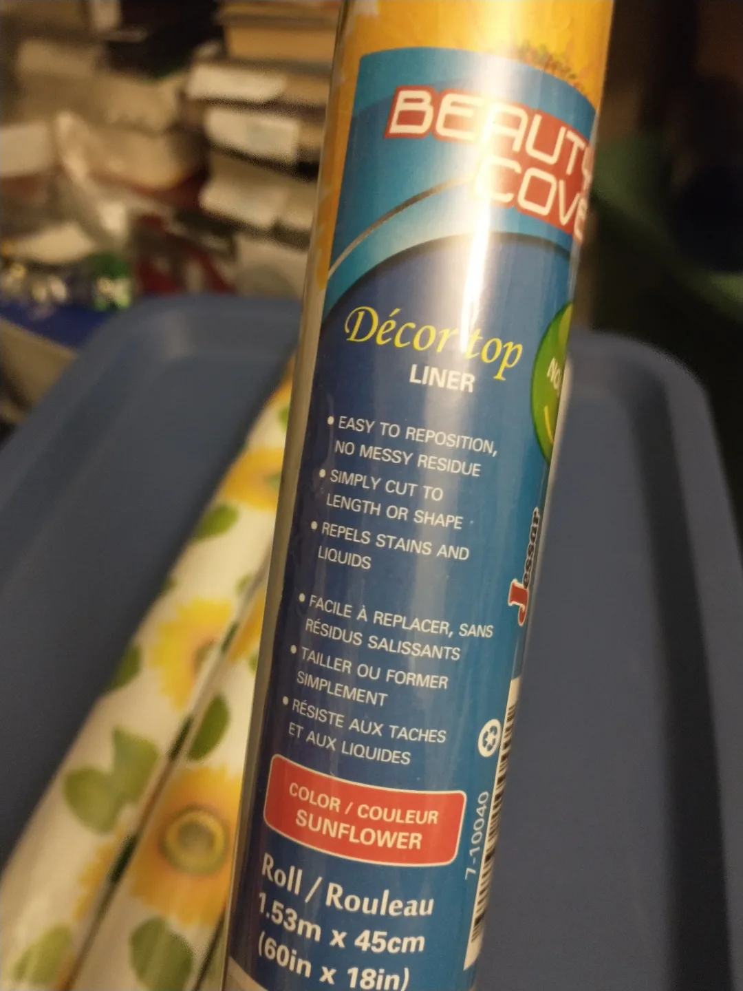 NEW! SUNFLOWERS VINYL PEEL AND STICK PAPER image indicator(2)