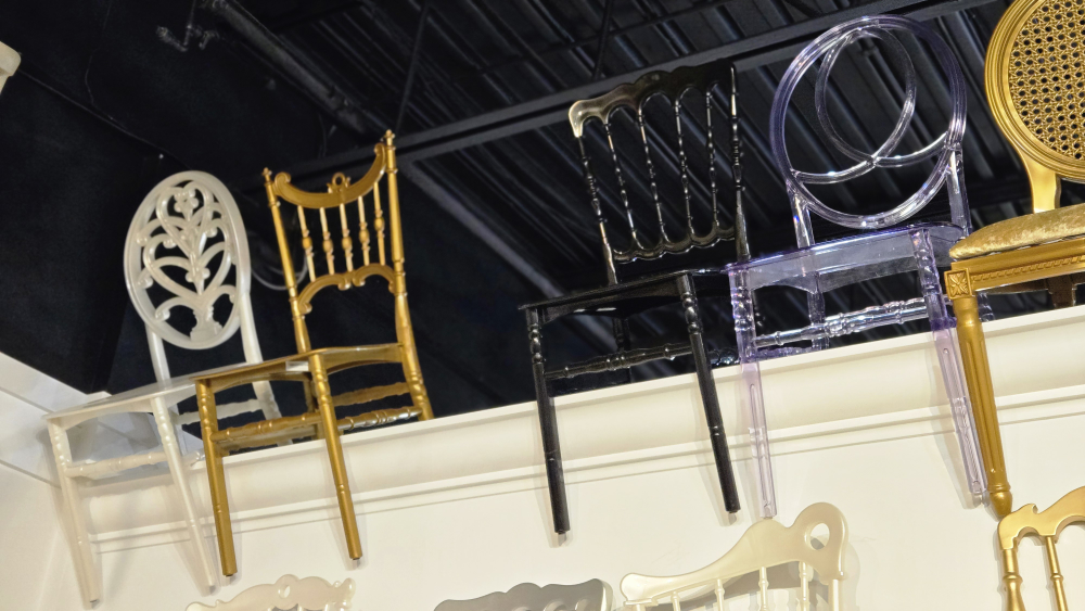 Plastic Chairs - Gold, Silver, White & Clear - photo 2