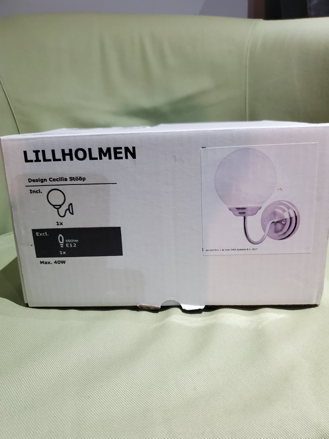 IKEA LILLHOLMEN Wall Lamp - New in Box