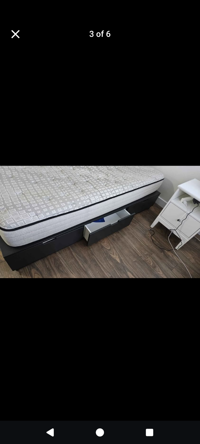 IKEA Nordli Bed Frame + Sealy Posturepedic Angelika Mattress - photo 3