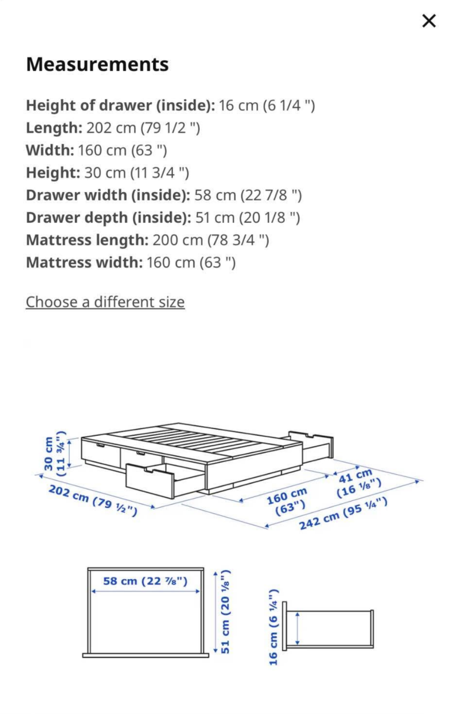 IKEA Nordli Bed Frame + Sealy Posturepedic Angelika Mattress - photo 4