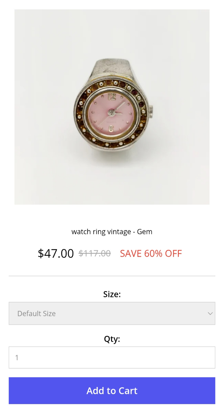 Watch Ring - Stainless Steel - photo 5