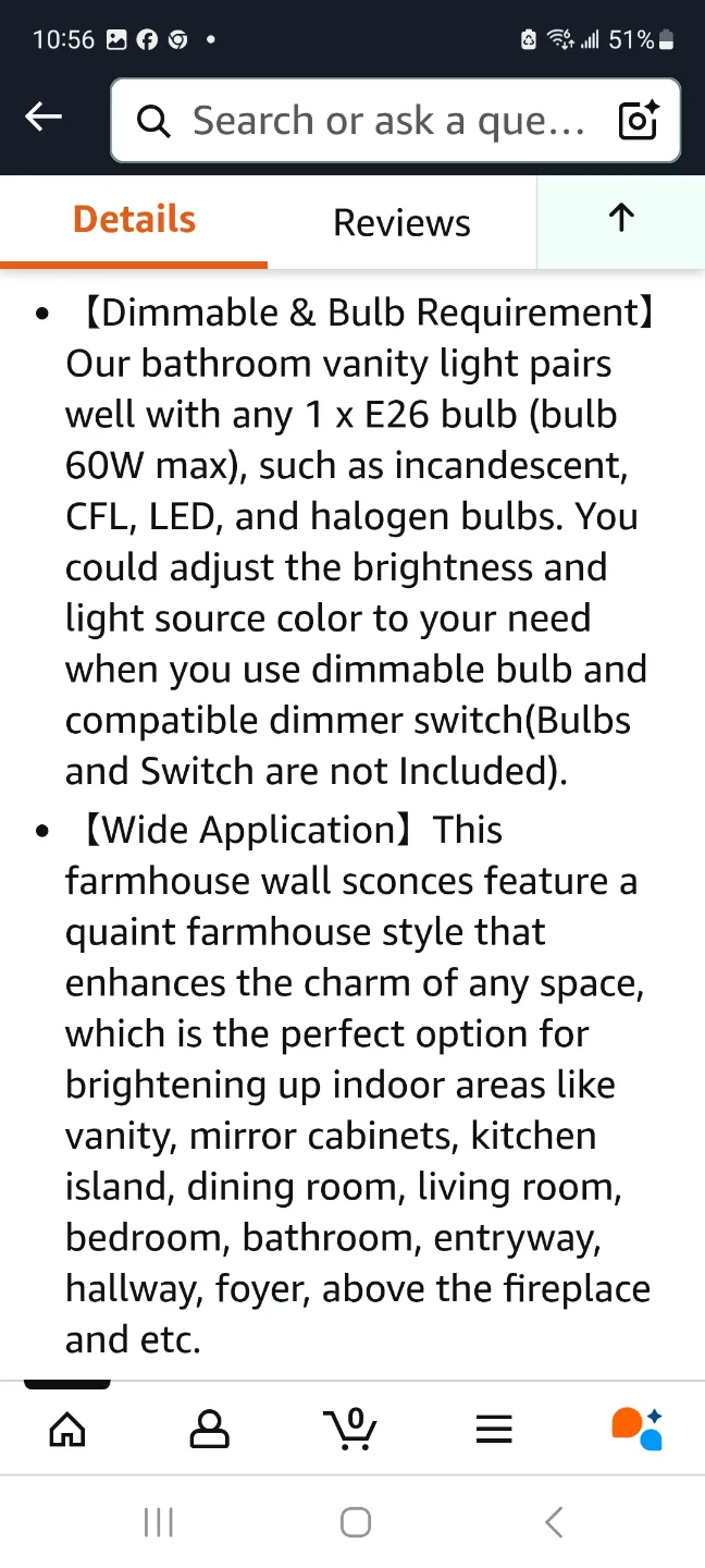 Brushed Nickel Wall Sconce Light, for Multi Locations image indicator(10)