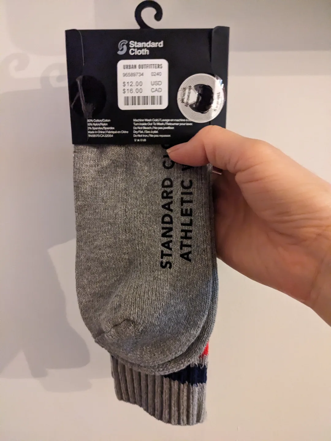 Standard Cloth Athletic Crew Socks - Gray image indicator(2)
