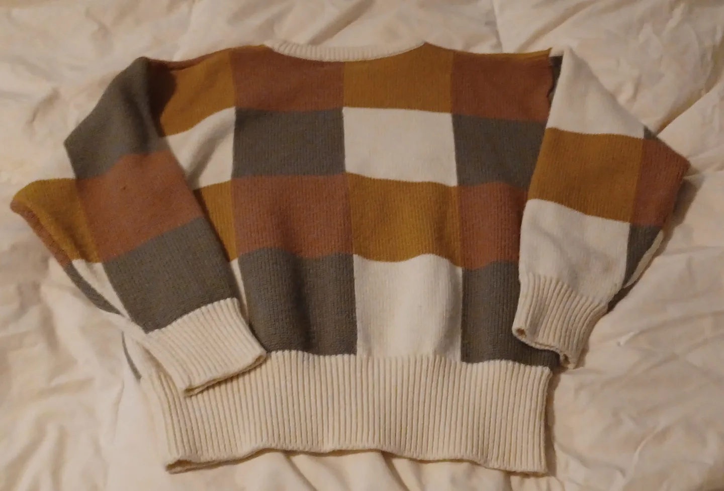 Vintage Colour Block Crewneck Sweater image indicator(2)