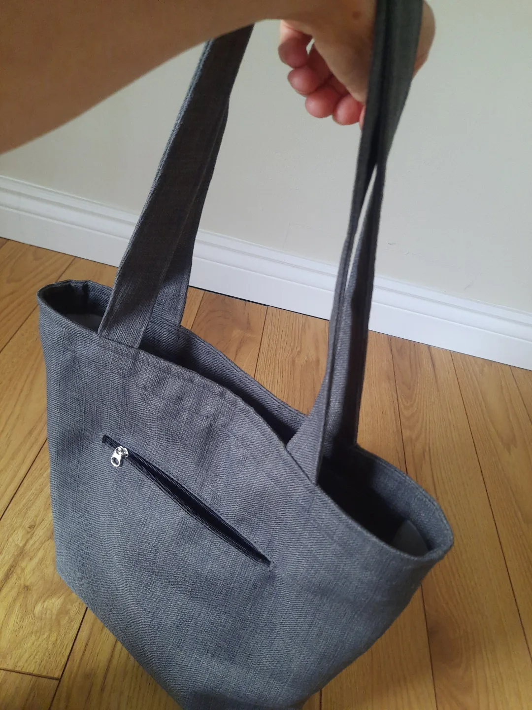 Hand Bag with Zipper Pocket and zipper closure also image indicator(5)