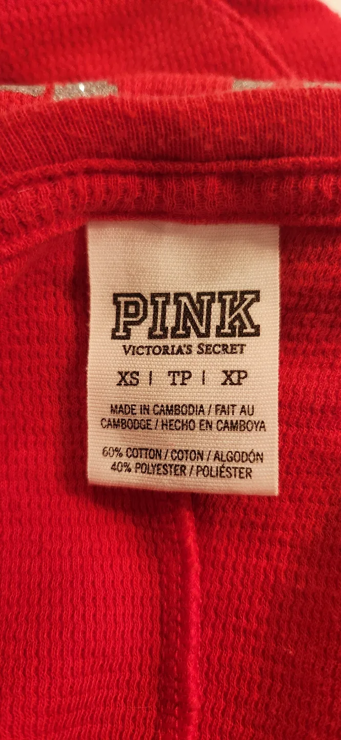 PINK Victoria's Secret Red Onesie - Size XS image indicator(3)