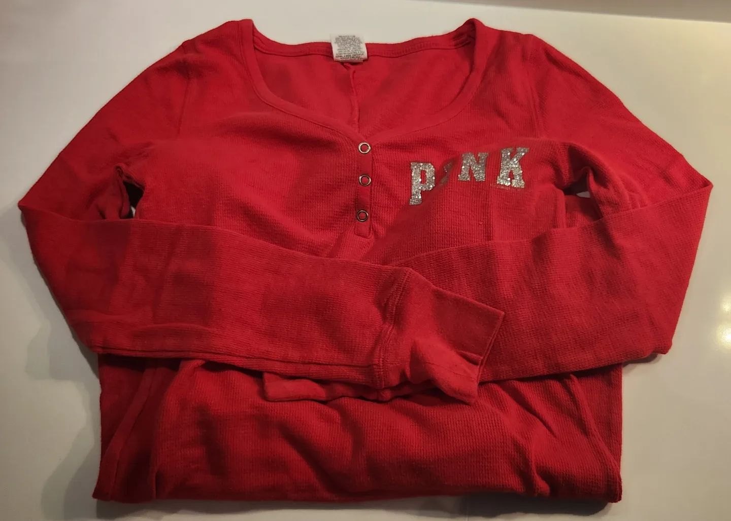 PINK Victoria's Secret Red Onesie - Size XS image indicator(7)