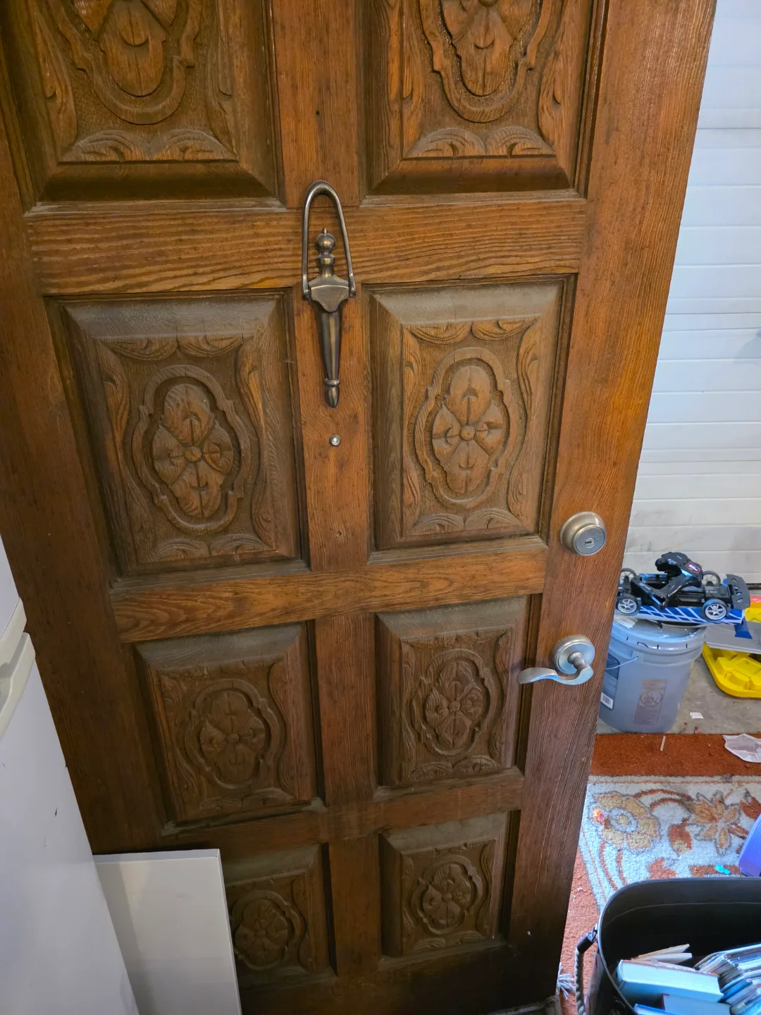 Antique Carved Wooden Door thumbnail