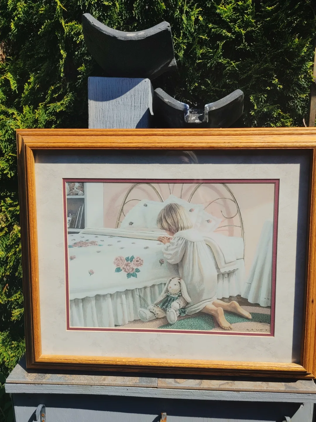 Framed Print of Girl Praying thumbnail