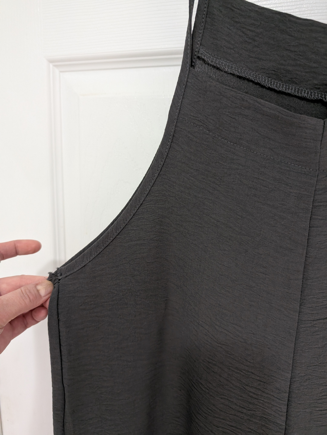 Women's Medium Dark Grey Wide Leg Jumpsuit - photo 5