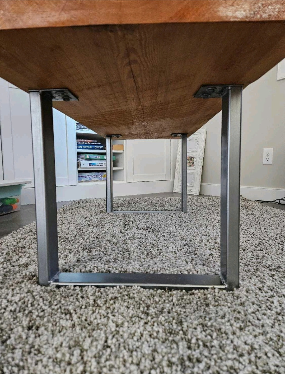 Live Edge Coffee Table with Metal Legs - photo 5