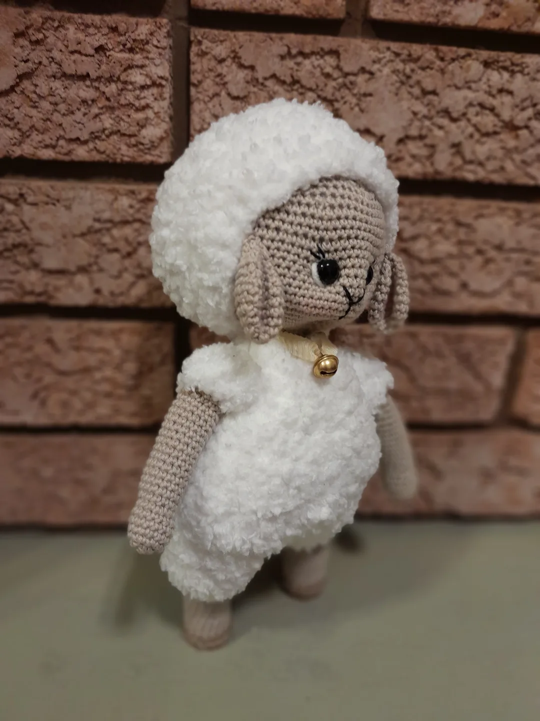 Cute Handmade Crochet Lamb Toy image indicator(2)
