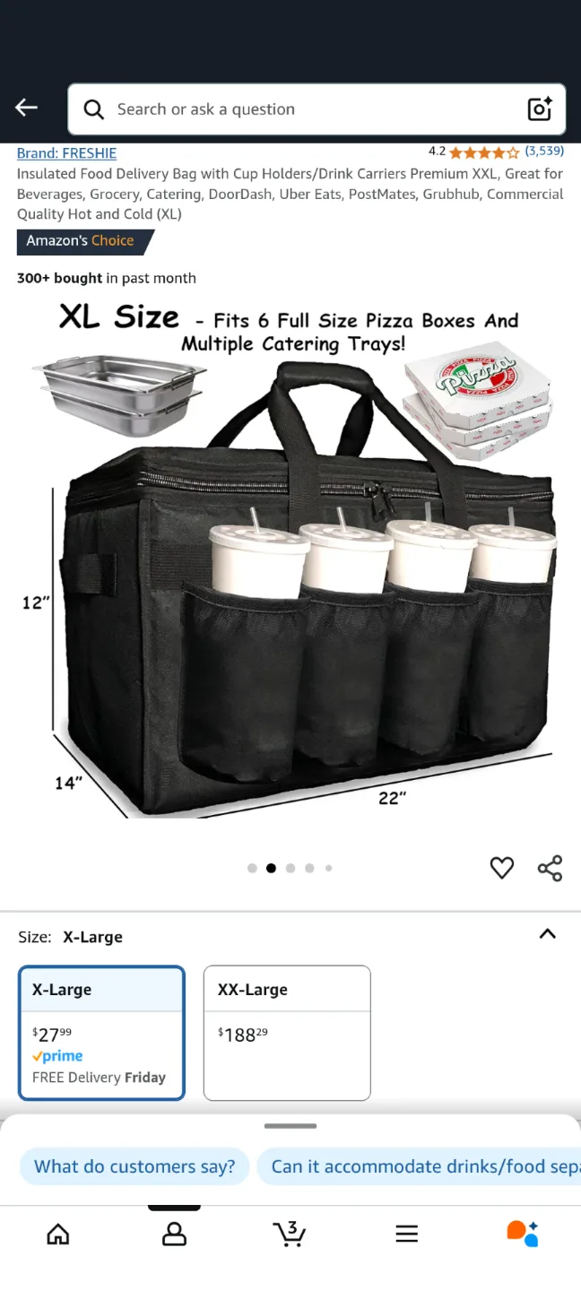 Food delivery /cooler bag thumbnail