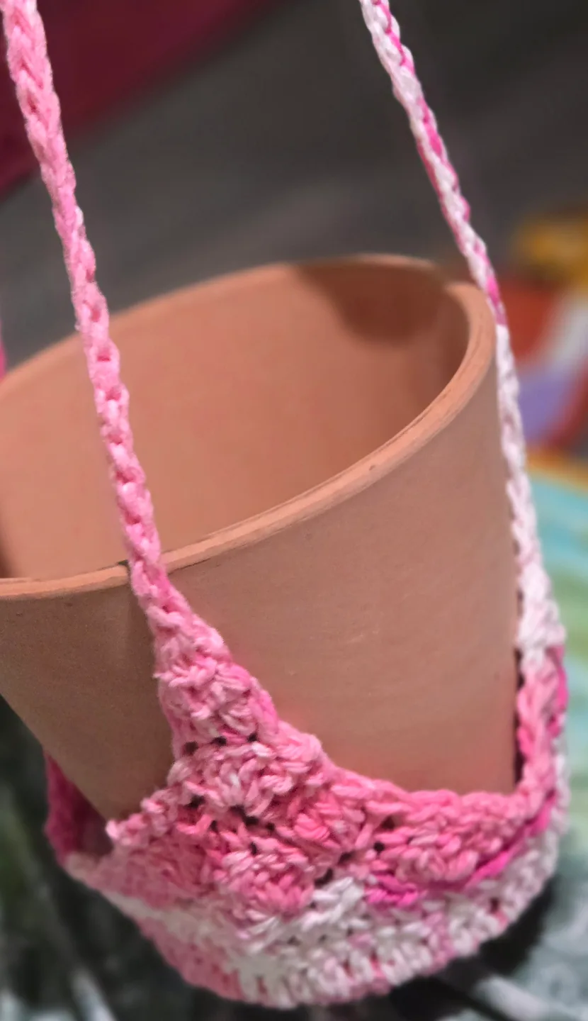 Handmade Crochet Plant Hanger - Multiple Colours Available image indicator(3)