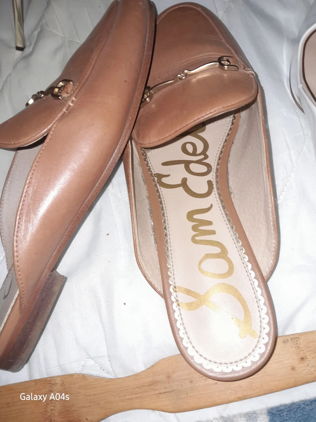 Sam Edelman Tan Leather Mules image indicator(2)