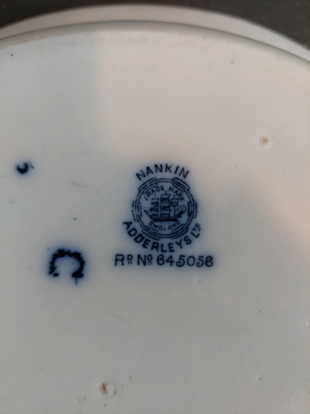 Antique Adderleys Nankin Blue and White Oval Serving Bowl image indicator(2)