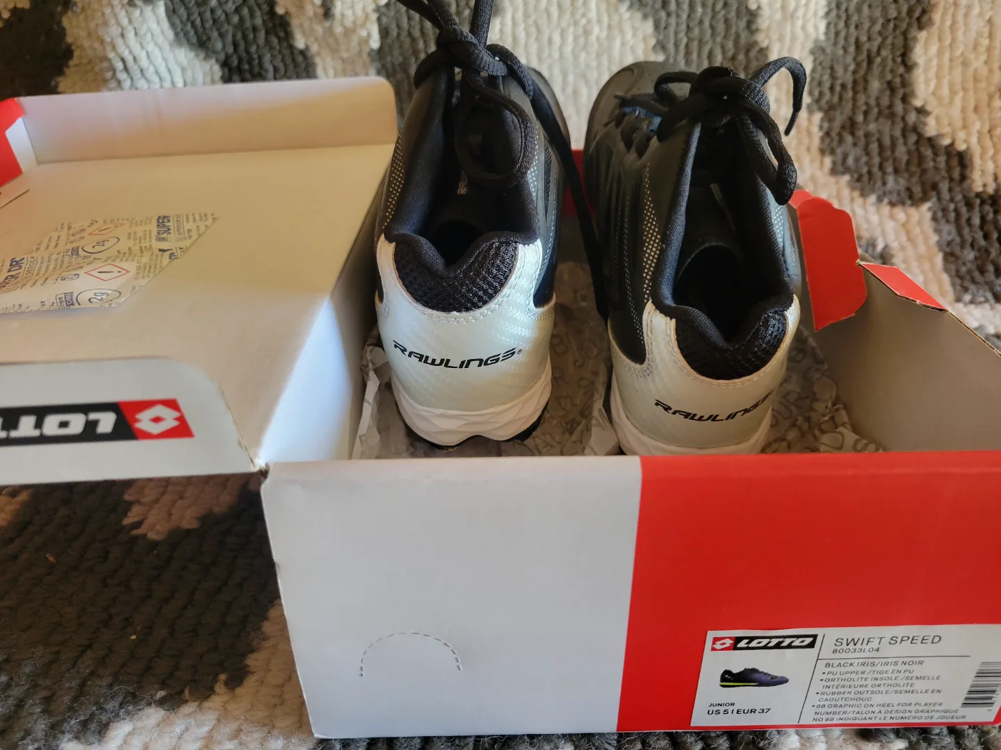 Rawlings Kids Baseball Cleats - Size US 5 image indicator(4)