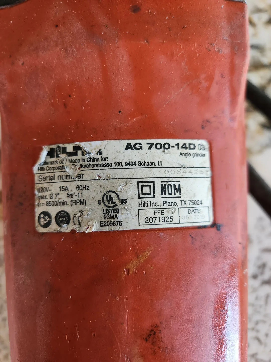 Hilti AG 700-14D Angle Grinder image indicator(2)