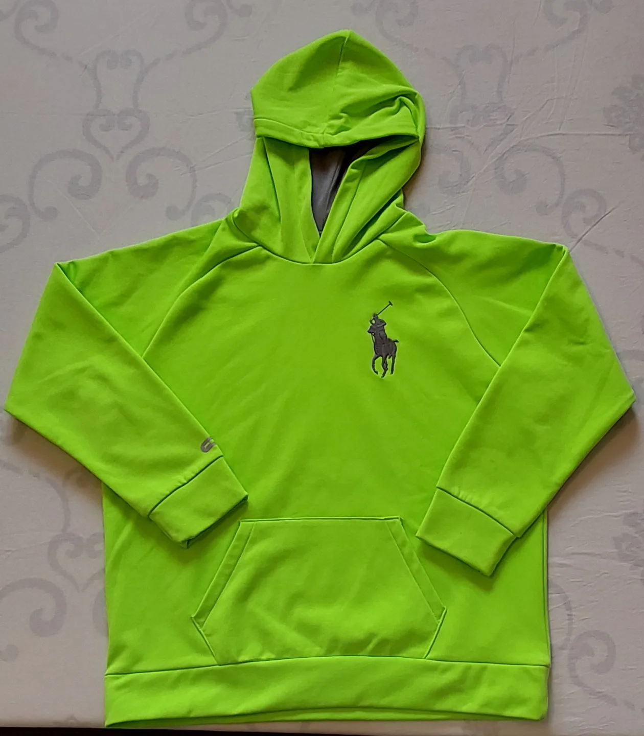 Polo Ralph Lauren Boys' Lime Green Hoodie Size Large thumbnail