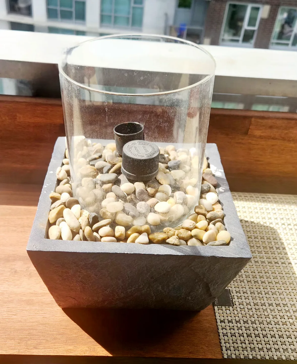 Outdoor Stone Tabletop Citronella Fire Bowl image indicator(4)