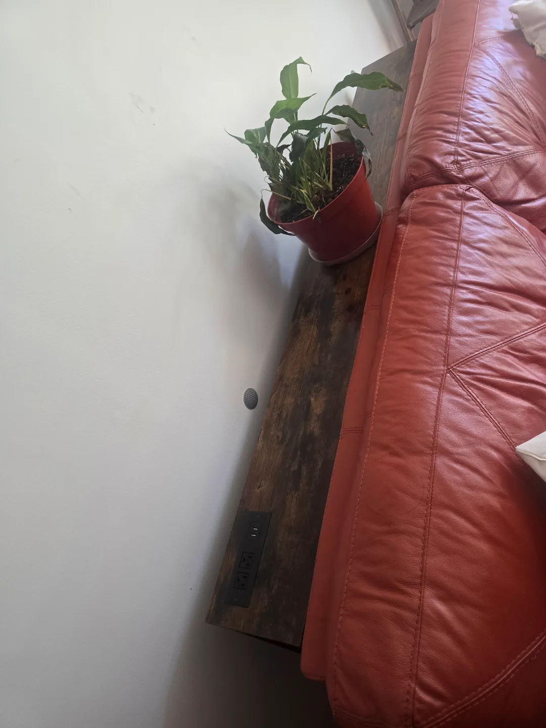 Sofa console Table with Built-in Power Outlets image indicator(2)