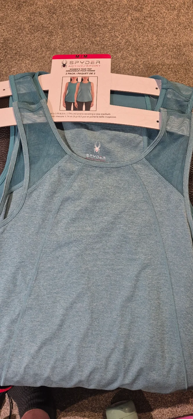 NWT Spyder Active Sport Women's Tank Top 2-Pack - Size Medium thumbnail