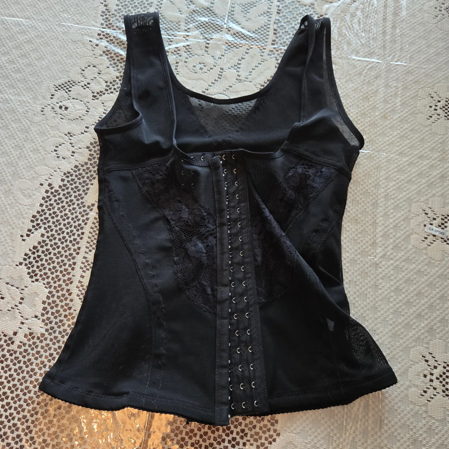 Women's Black Mesh Body Shaper, Size XXL image indicator(2)