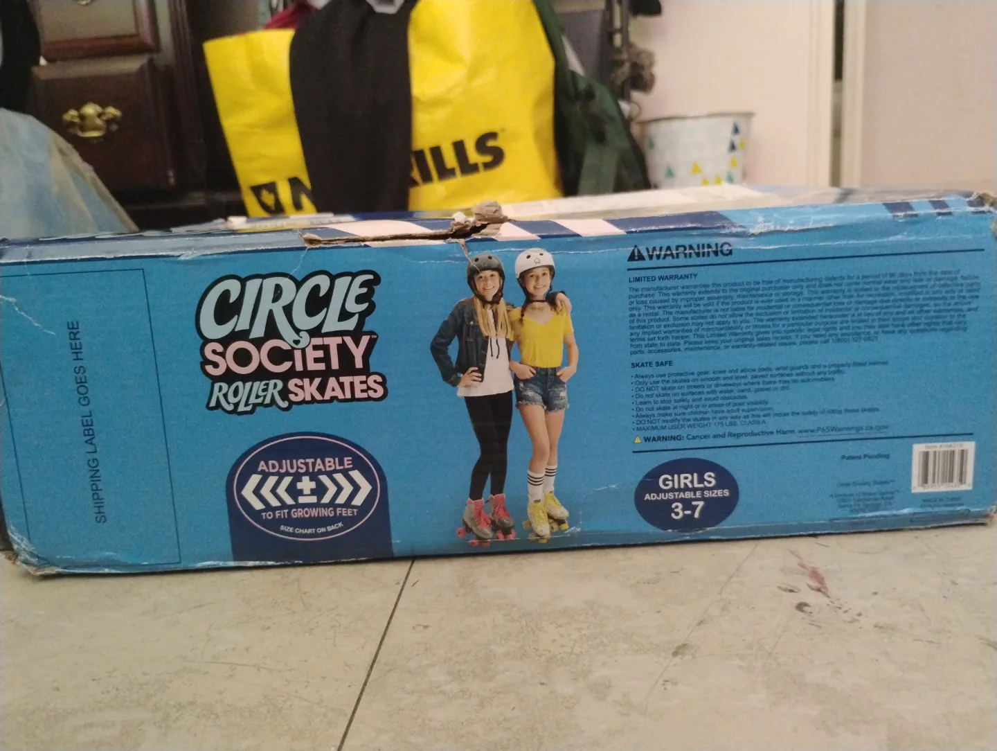 Circle Society Girls' Adjustable Roller Skates, Size 3-7 image indicator(2)