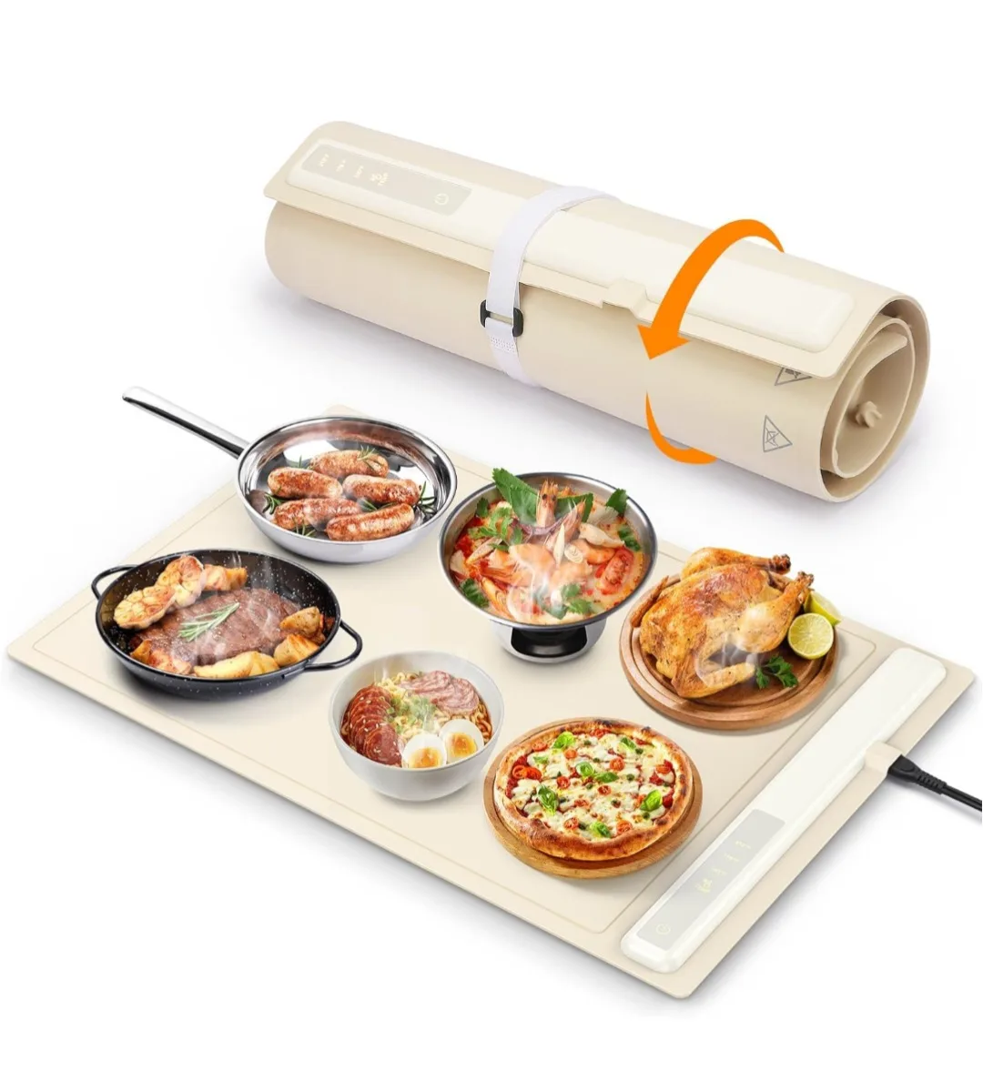 Electric Warming Tray with Adjustable Temperature, ... thumbnail