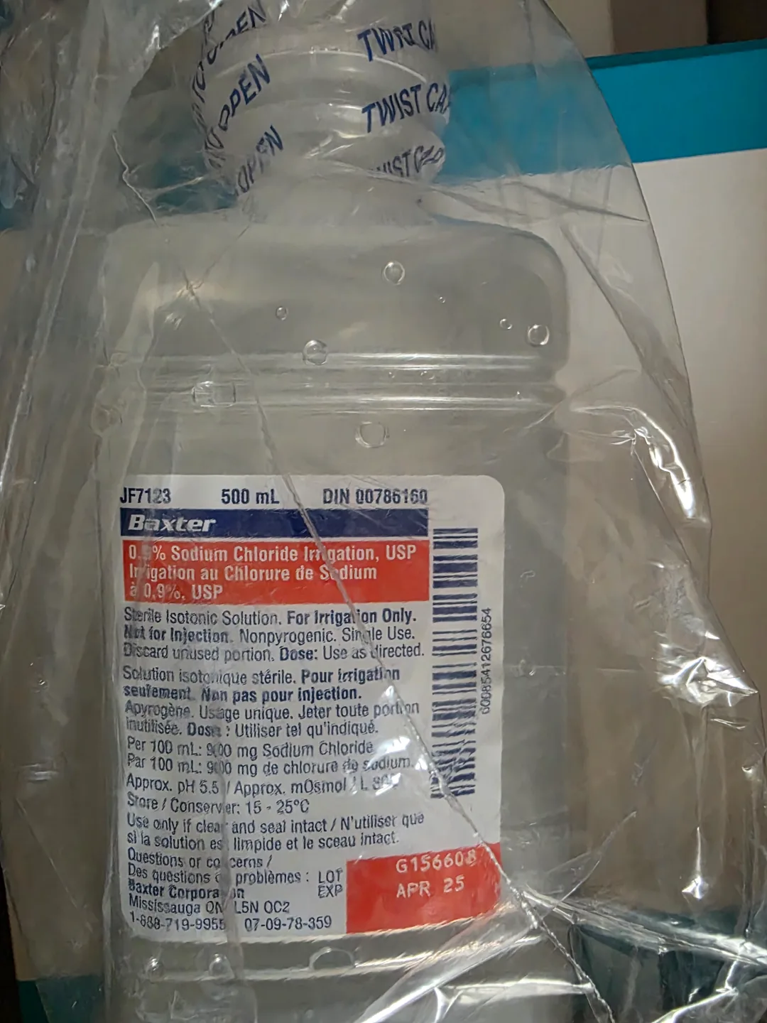 Sterile isotonic solution. For irrigation thumbnail