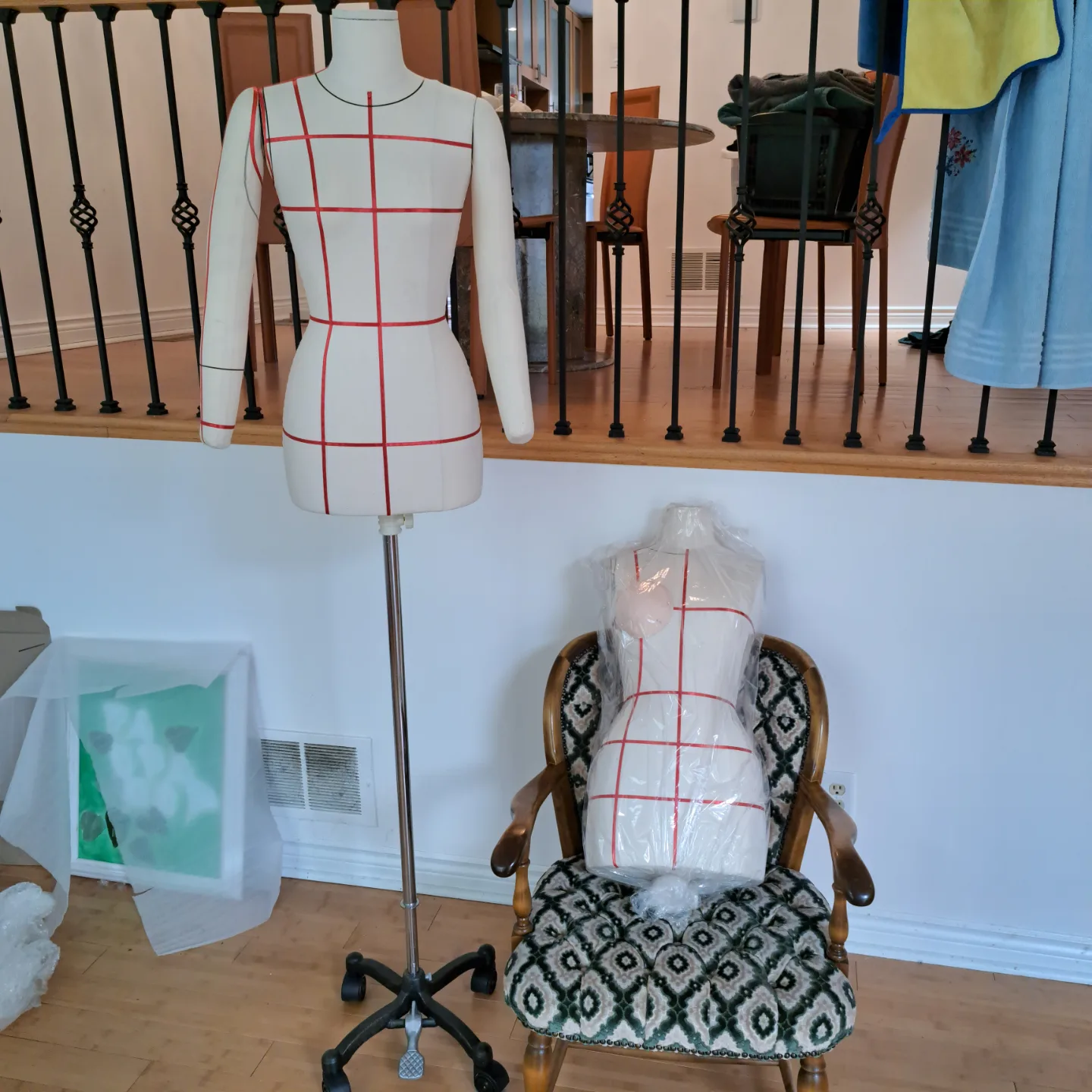 Two Dressmaker's (dress form)Mannequins with Stand thumbnail