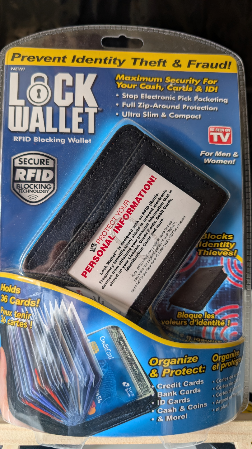 Lock Wallet RFID Blocking Wallet