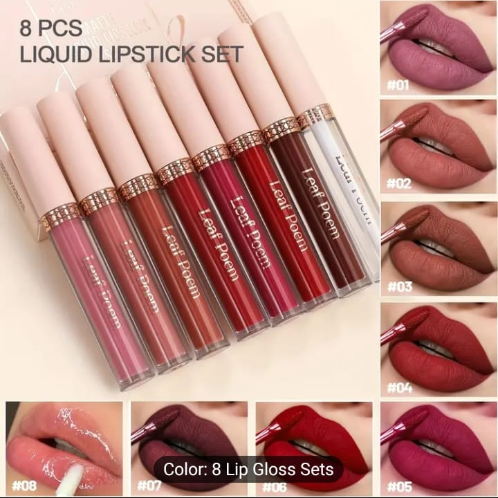 Leaf Poem Matte Liquid Lipstick Set - 8 Colors - photo 4
