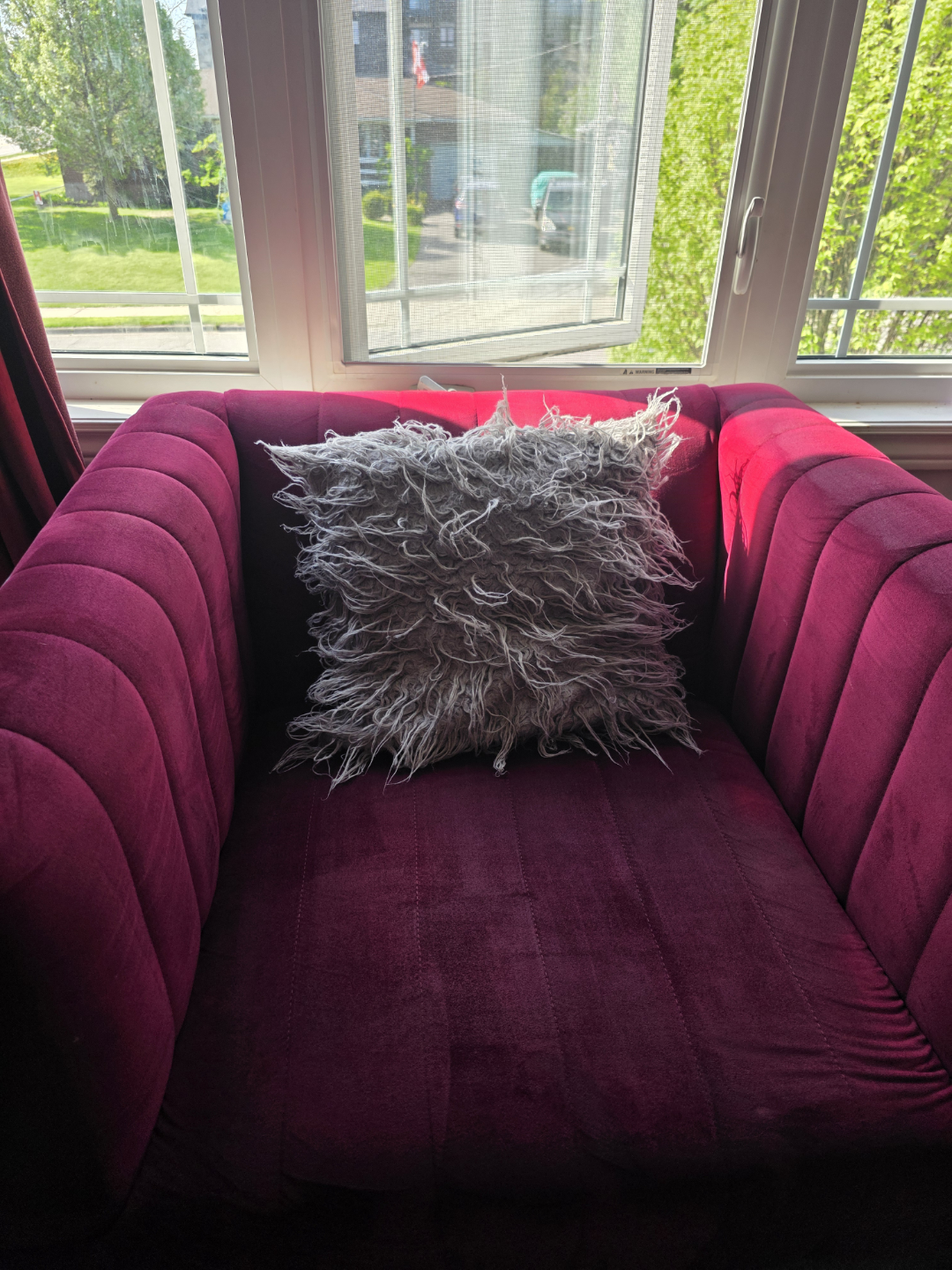 Velvet Sofa with Metal Accents - photo 5