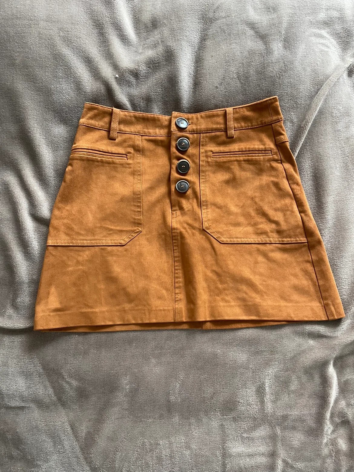 Brown Suede Skirt thumbnail