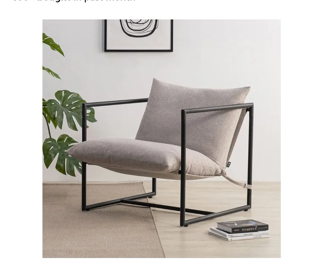 Zinus Aidon Armchair - Oatmeal image indicator(2)