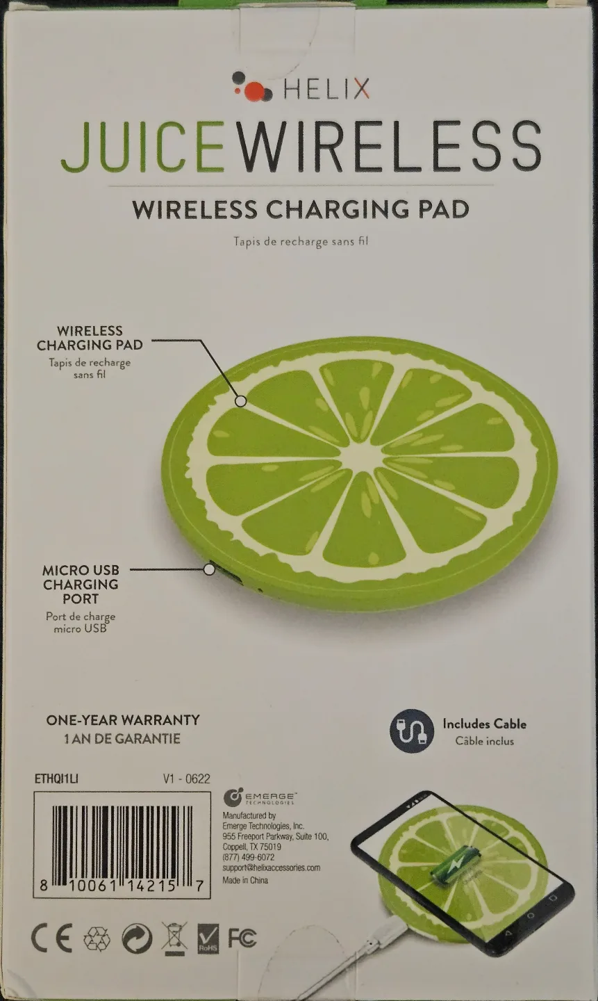 Helix Juice Wireless Wireless Charging Pad - Lime image indicator(2)