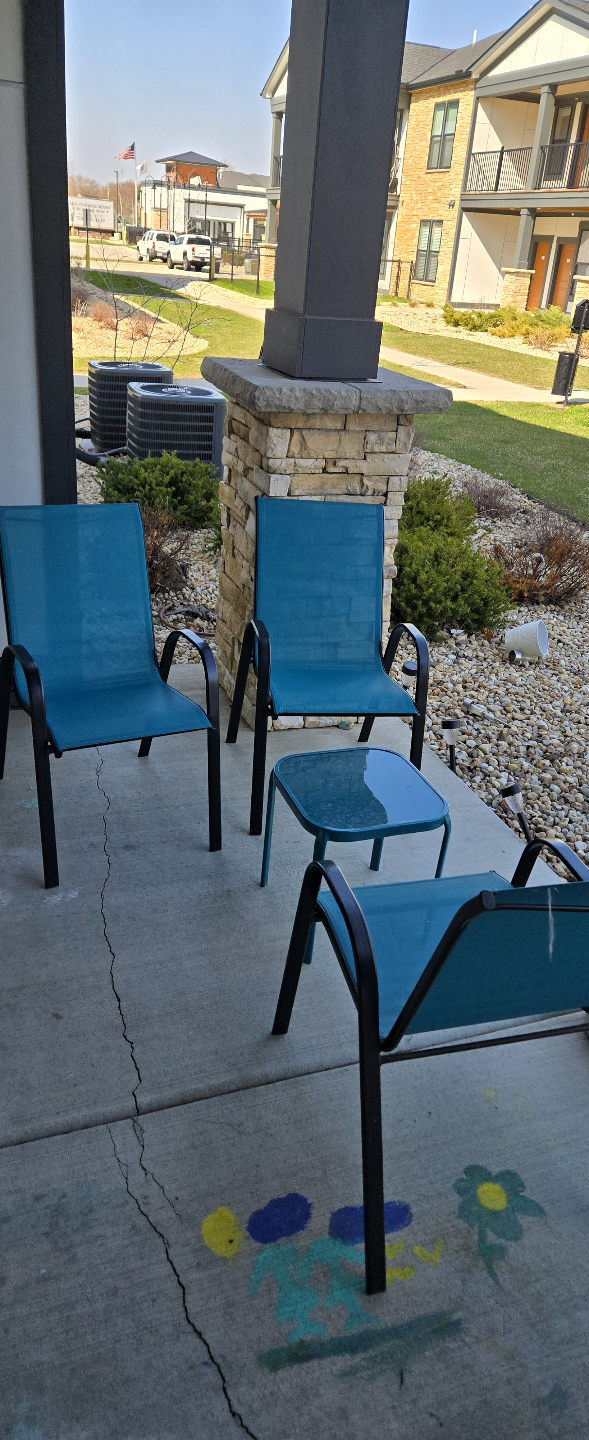 Teal Outdoor Patio Furniture Set