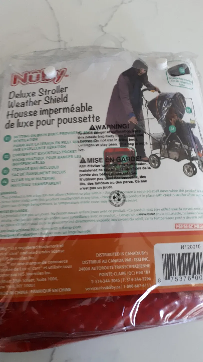 Nuby Deluxe Stroller Weather Shield New thumbnail