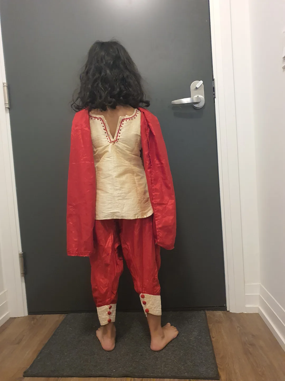 Kids' Red and Beige Punjabi Suit #freecycle image indicator(3)