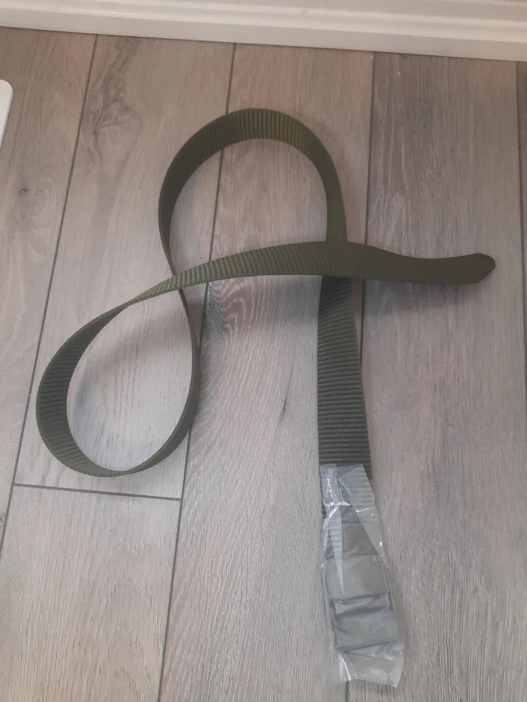 Men's Belt, Black/green, Automatic Buckle image indicator(3)