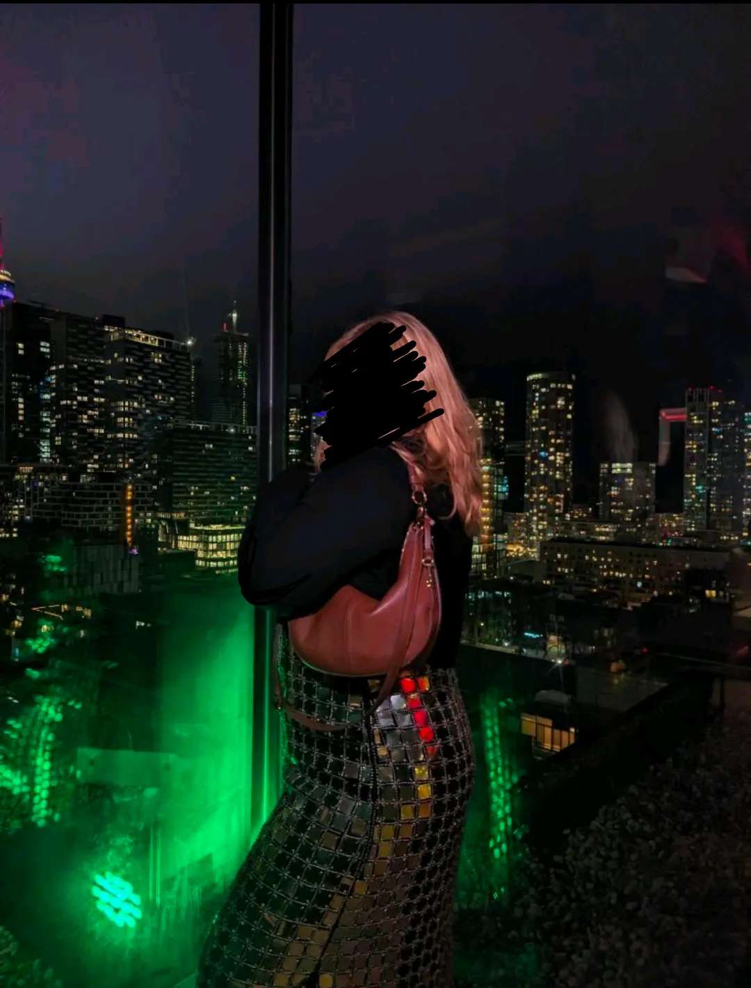 Anthropologie Mirrored Midi Dress - Size XL image indicator(2)